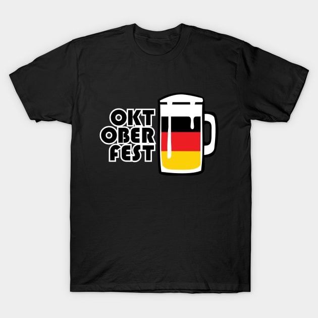 oktoberfest german flag mug T-Shirt by atomguy